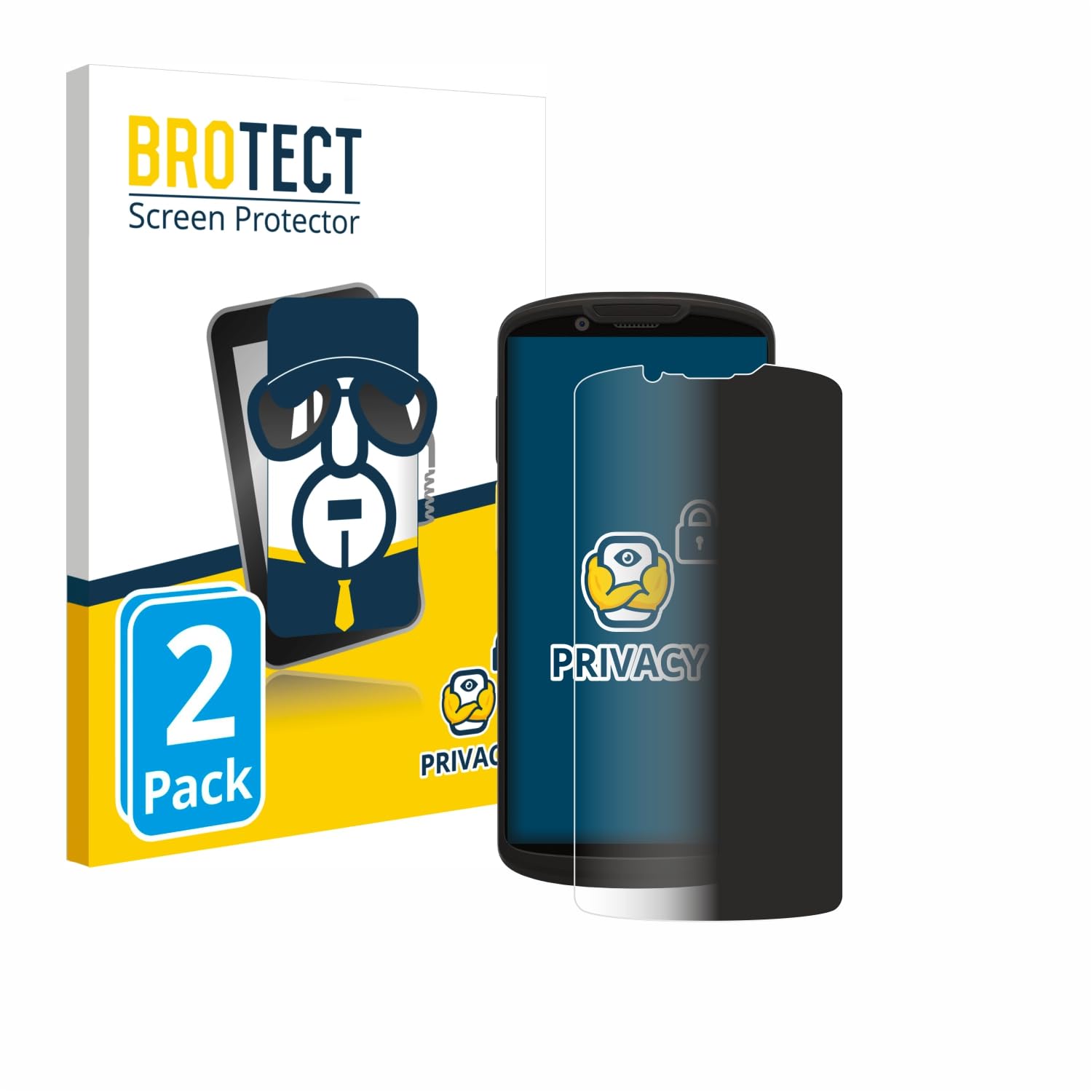 brotect (2 Pack Privacy Screen Protector Compatible with Zebra TC53e-RFID [Anti-Spy, Protection-Film, Blue Light Filter]