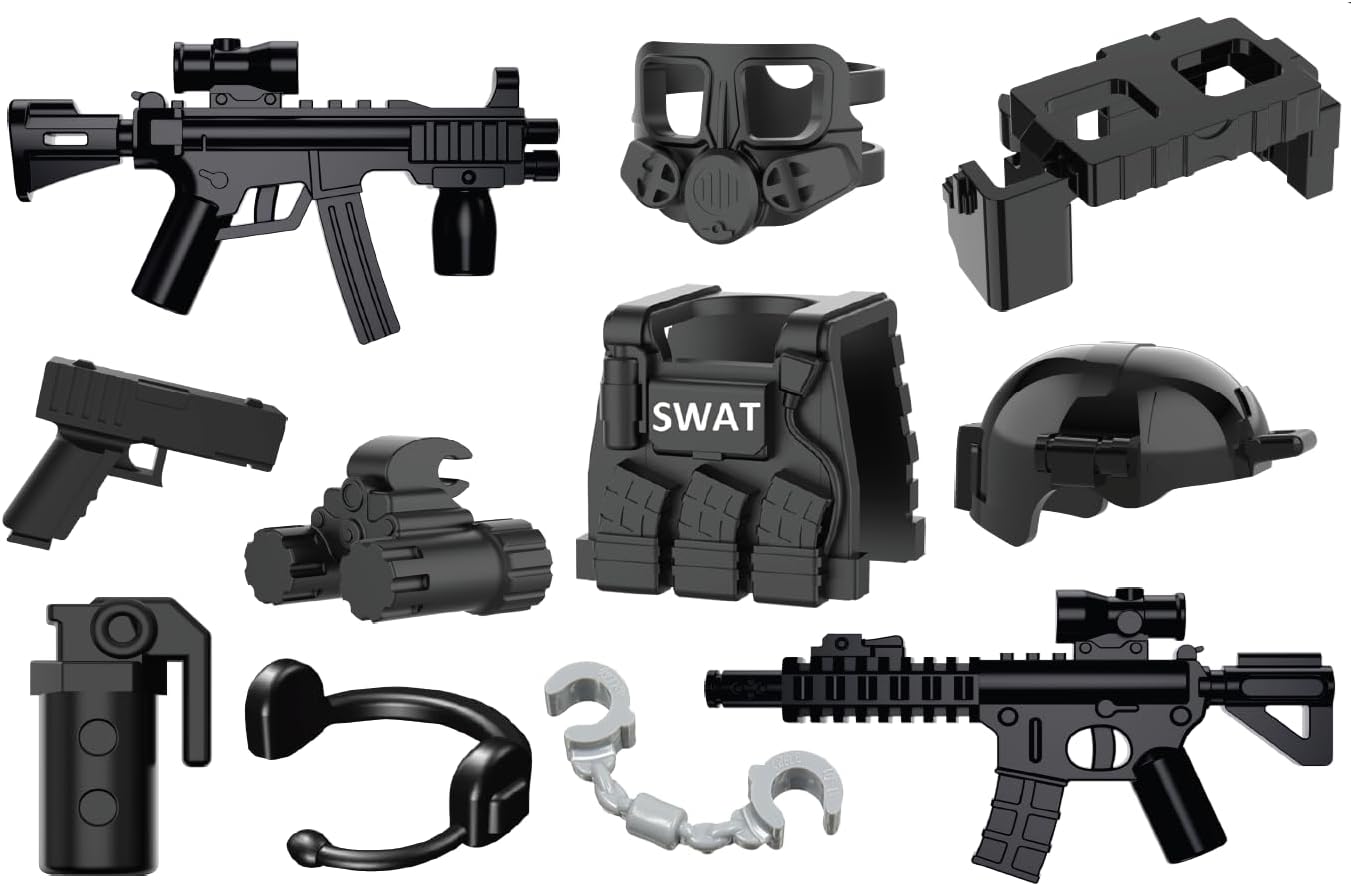 Battle Brick Battle Bag SWAT Assaulter Pack Compatible with LEGO® Minifigs