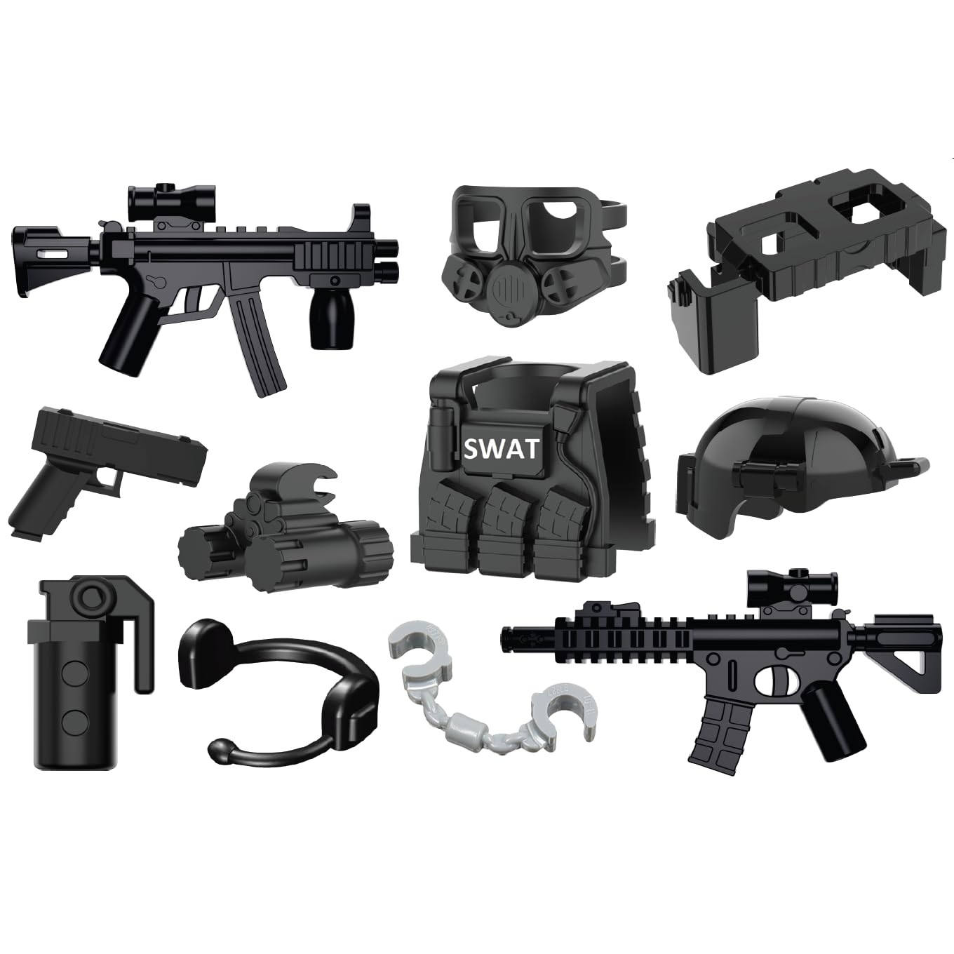 Battle Bag SWAT Assaulter Pack Compatible with LEGO® Minifigs