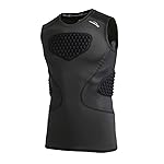 COOLOMG Youth Baseball Chest Protector Padded Shirt Kids Rib Heart Guard Sternum Protection for Softball Football Lacrosse Goalies L