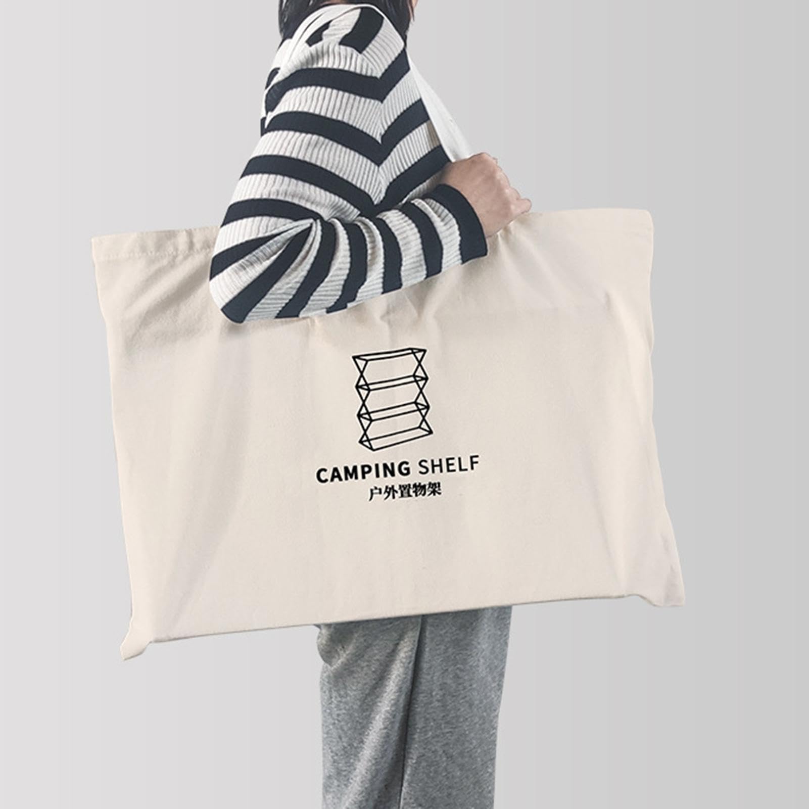 Foldable Camping Shelves - Multi Tier Camping Rack | Camping Folding Wooden Shelf | Wear Resistant Outdoor Camping Table Shelf | Foldable Rack Shelf for Camp Picnic Beach Grill Cooking