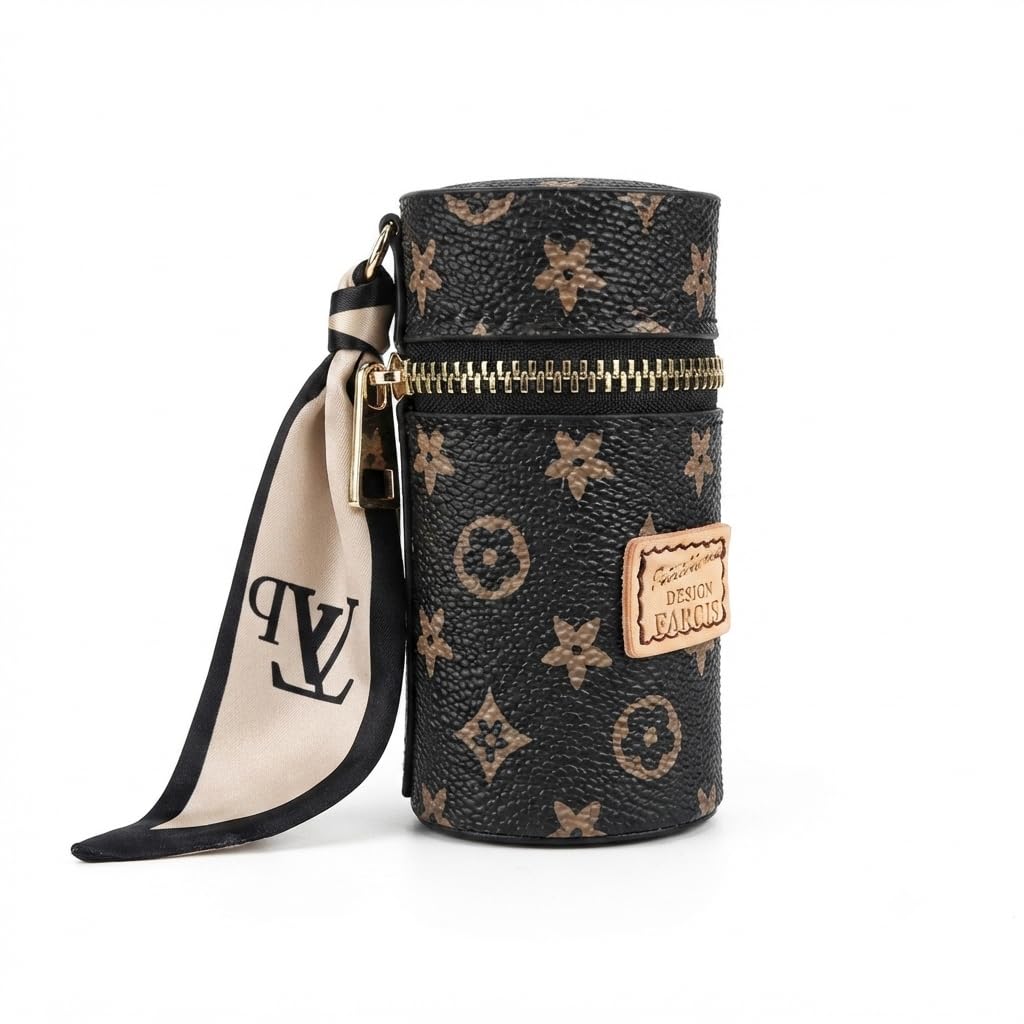 Attractive Mini Handbag Brown Colour Like Miniature of Handbag it is Key Chain Coin Pouch or Ear Plugs case use as Charms Also-image-17