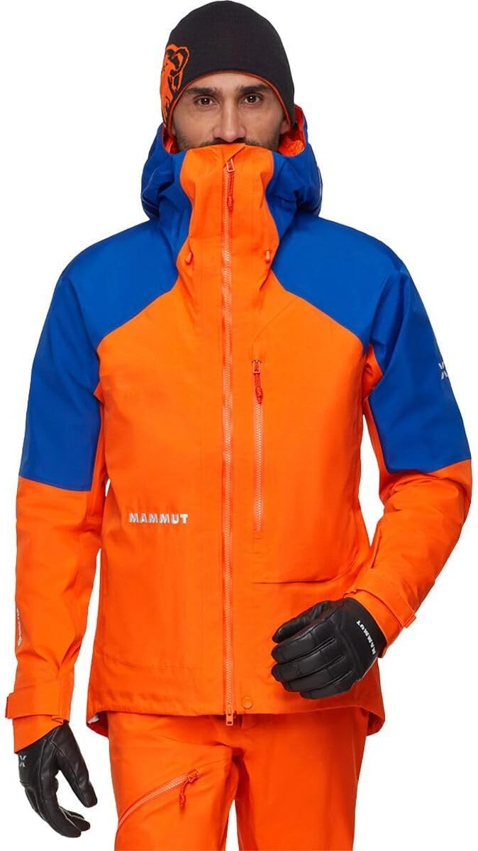 Mammut, Eiger Nordwand Advanced HS Hooded Jacket - Men's, Eiger Orange/Eiger Blue, M