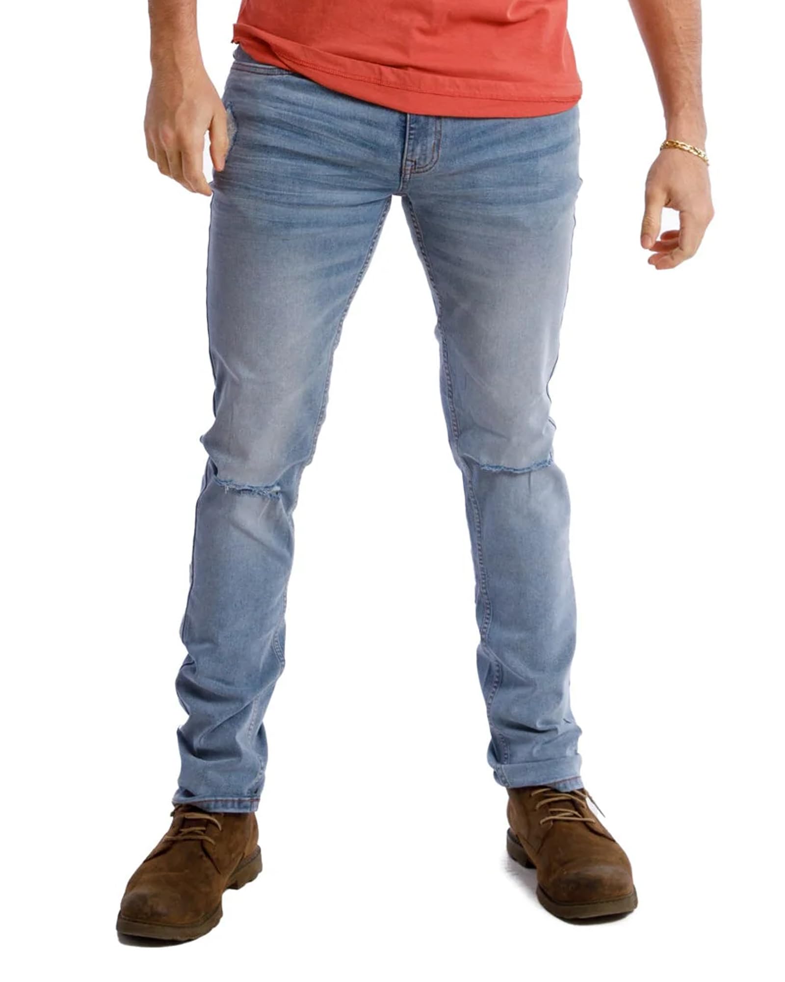 OG Stretch Denim (Ice - Light Tint (Ripped), 32x30)