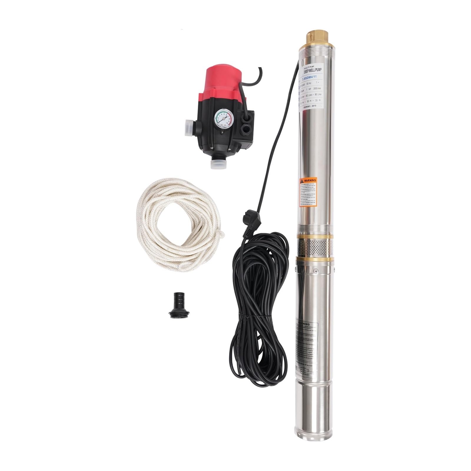 Gdbagkdqk One Color 750W Deep Well Pump Submersible For Both Farmland Irrigation And Mountainous Areas Powerful Water Flow