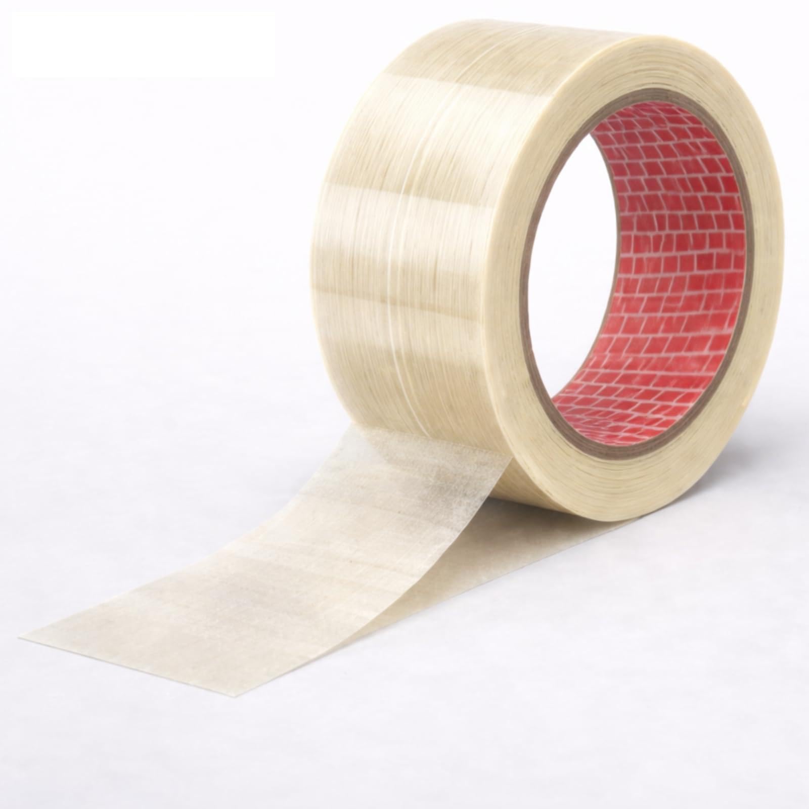 Nastro Adesivo Rinforzato M10 Unidirezionale, Fibre in Vetro, Trasparente, 50 mm x 50 m, Alta Resistenza alla Trazione per Imballaggi Pesanti, Pallet e Fissaggi Industriali (6)