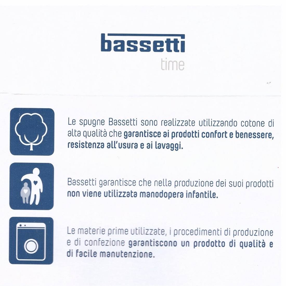 Bassetti - Albornoz unisex Bassetti capucha esponja algodón time brote