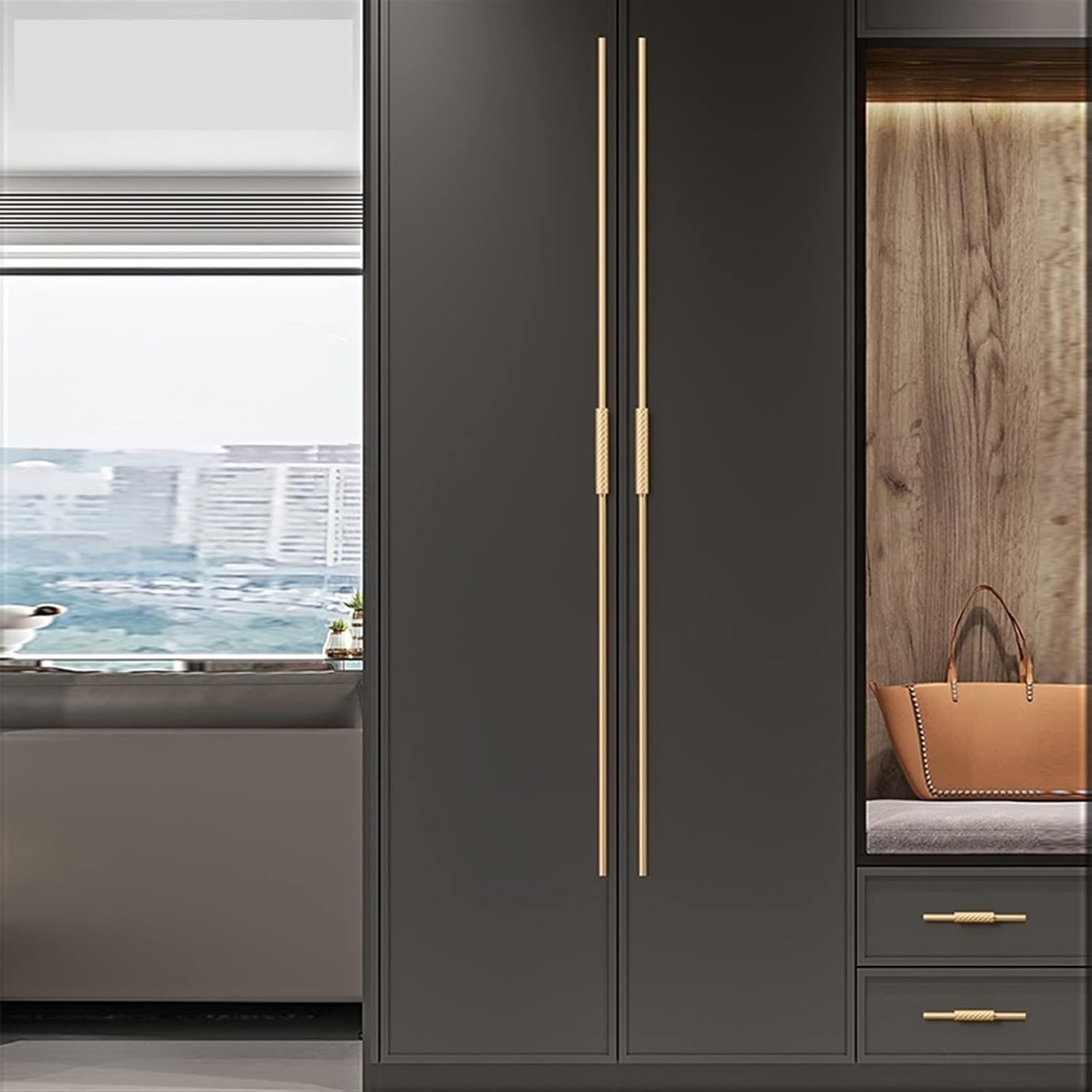 Pulls,Cabinet Handles, Cabinet Handle Kitchen Knobs and Handles Drawer Pulls Furniture Gold Door Hardware