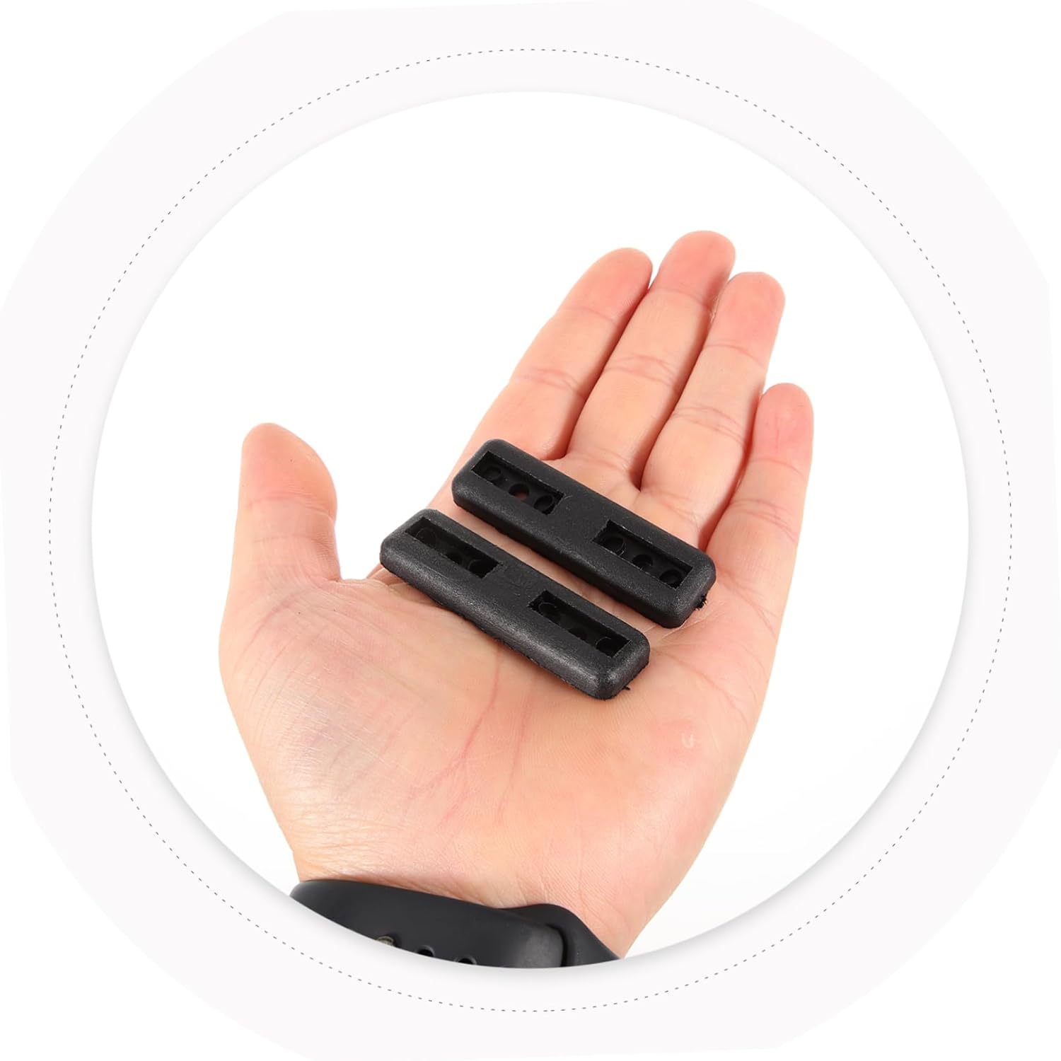 OUNONA 200Pcs Anti-Slip Rectangular Chair Leg Pads Plastic Furniture Floor Protectors for Hardwood Floors Furniture Leg Covers Noise Reduction for Office and Home Use