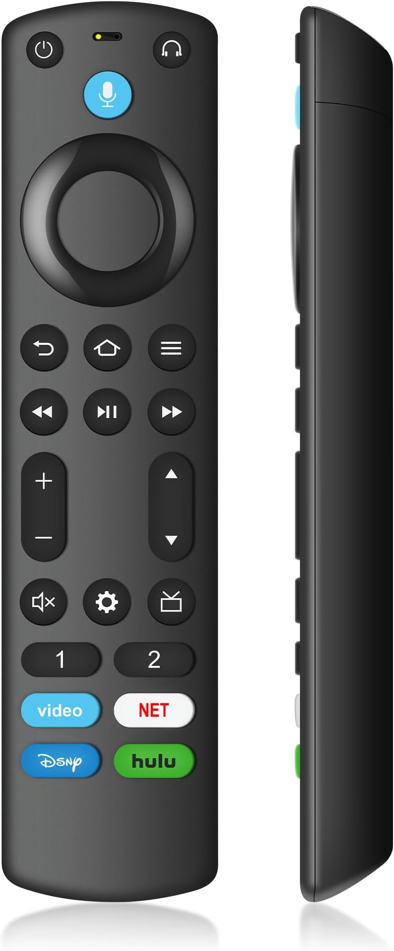 Replacement Firestick Remote Compatible with Insignia TV Remote Control for Stick 4K Omni QLED Cube HD TV Stick(2nd/3rd Gen Lite 4K Max) Smart TV(3rd Gen) with Voice Controller