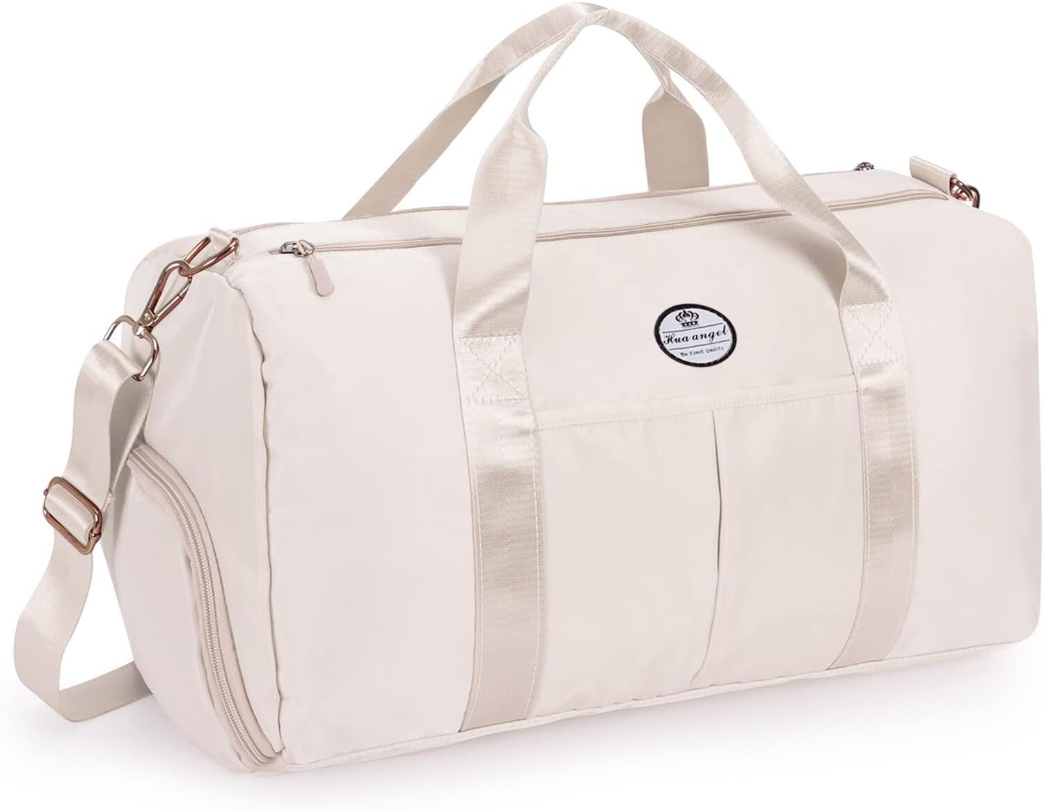 HUA ANGEL Travel Duffel Bag-Unisex Fitness Gym Bag Portable Sports Swim Travel Yoga Tote Bag with Shoes Compartment & Wet Pocket