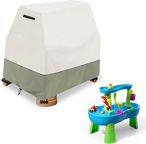 Cubierta para mesa de agua para niños, resistente al aire libre, 600D, impermeable, anti-UV, a prueba de polvo, para niños, compatible con Step2