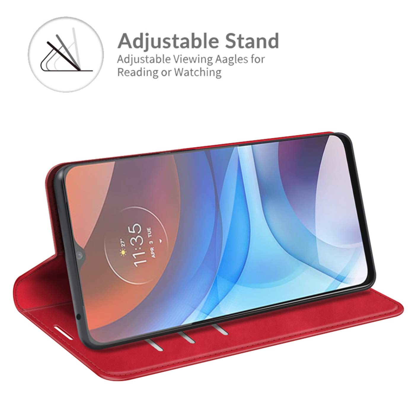 TIANCI Cover per Sony Xperia 5 IV, Portafoglio Case in Pelle PU Bicolore Impiombata, 3 Slot per Schede Funzione Staffa Antiurto Flip Custodia per Sony Xperia 5 IV