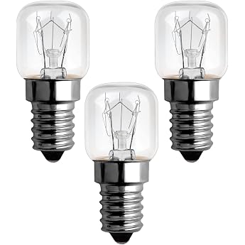 SCNNC Backofenlampe 300 Grad hitzebest ndig T22 E14 Dimmbar 85LM Warmwei  2300K E14 Edison ofenlampe f r Himalaya-Salz-Lampe Mikrowelle K hlschrank und Backofen 3 St ck