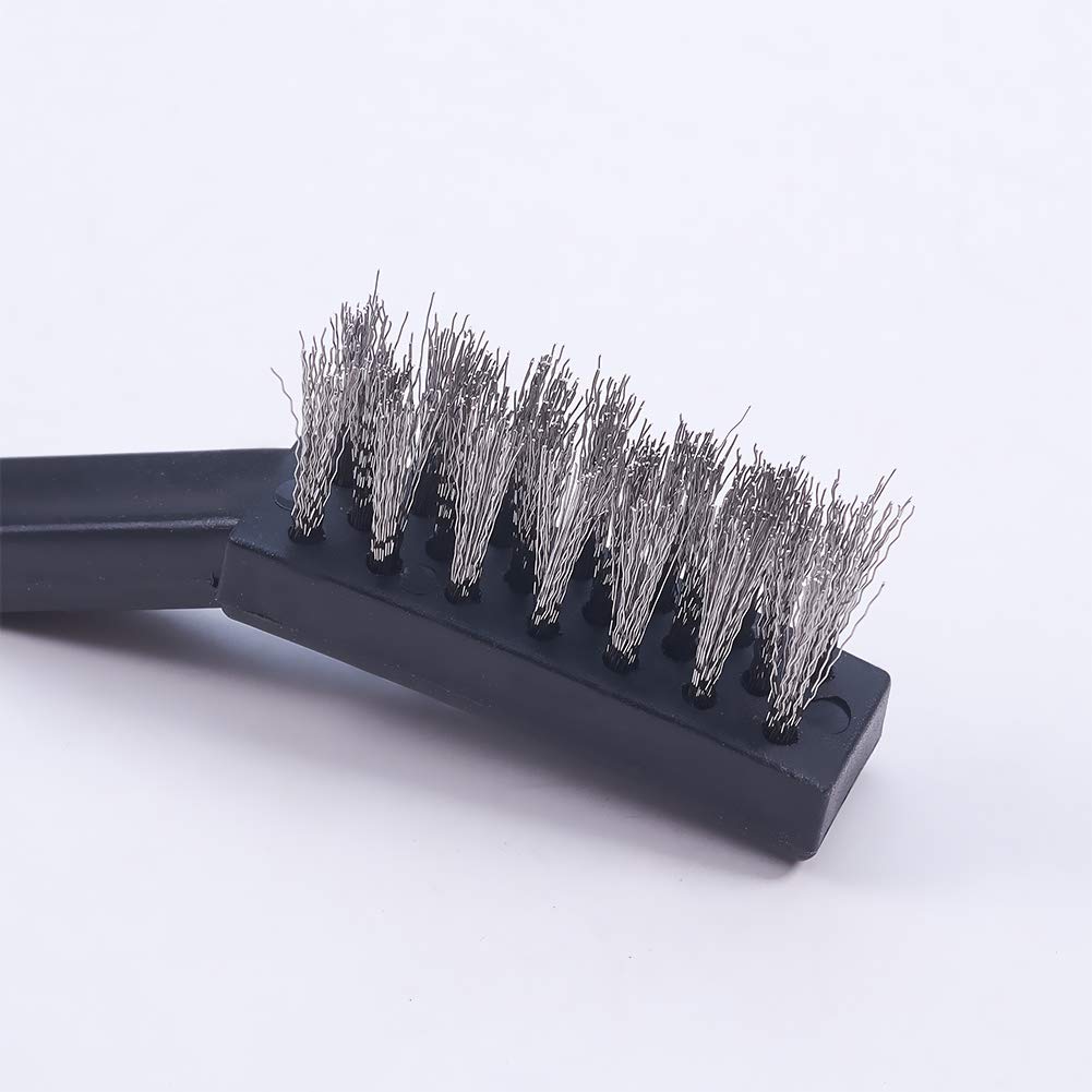 12 Brosse Métalliques Pour Perceuse,6Mm Fil D'Acier Inoxydable Brosse Metallique, Avec Tige