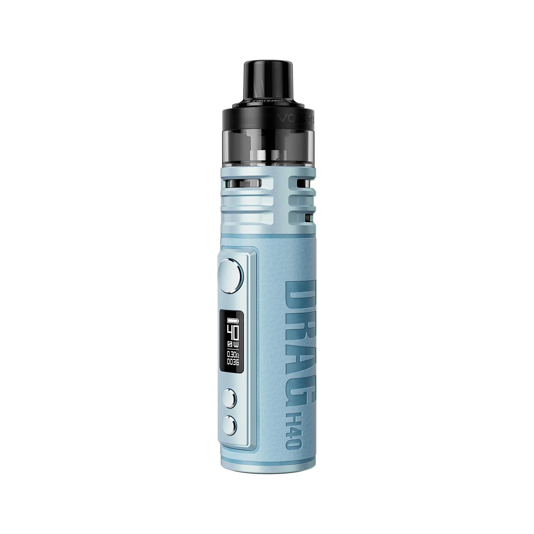 Voopoo Drag H40 Kit: Compact Design, 40W Output, GENE.TT Chip, PnP Pod Tank,  Portable Vaping Solution for Versatile Performance 2mL Voopoo E Cigarettes  Vape Kit (Sky Blue) No Nicotine: Amazon.co.uk: Electronics &