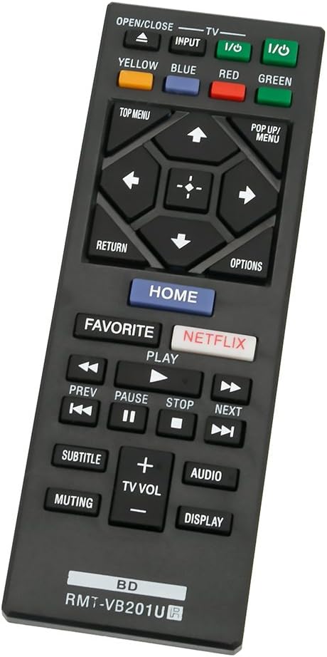 RMT-VB201U Replacement Remote Control Applicable for Sony Blu-ray DVD Player BDP-S3700 BDP-BX370 BDP-S1700 UBP-X700 BDPS3700 BDPBX370 BDPS1700 UBPX700
