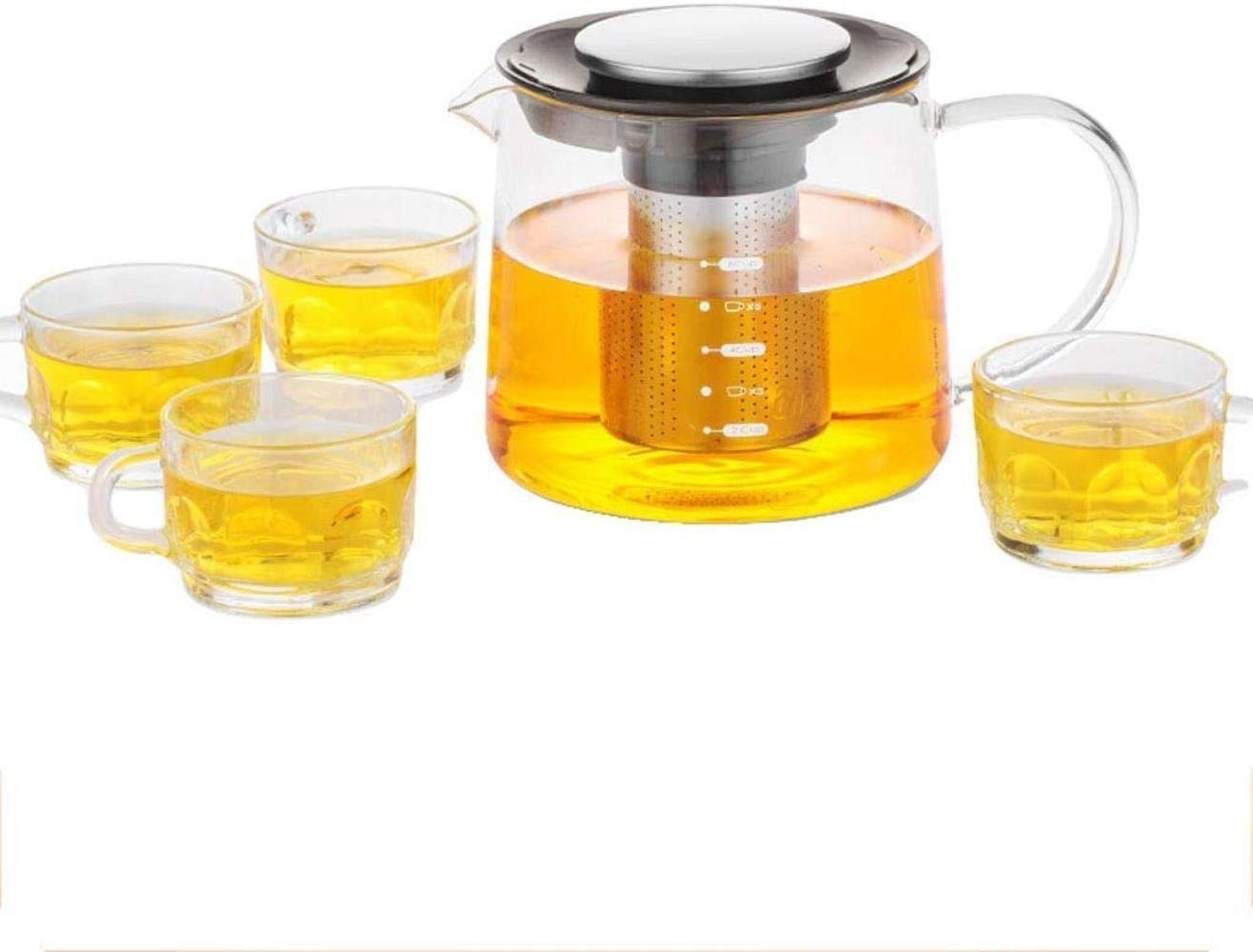 Útil Hervidor Tetera Taza Tetera De Vidrio Estable Hormiga Resistente Al Calor Tetera Engrosamiento Salud Olla Filtro Filtro De Acero Inoxidable Tetera Cocina Hogar Tetera Taza De Té,Olla Individual
