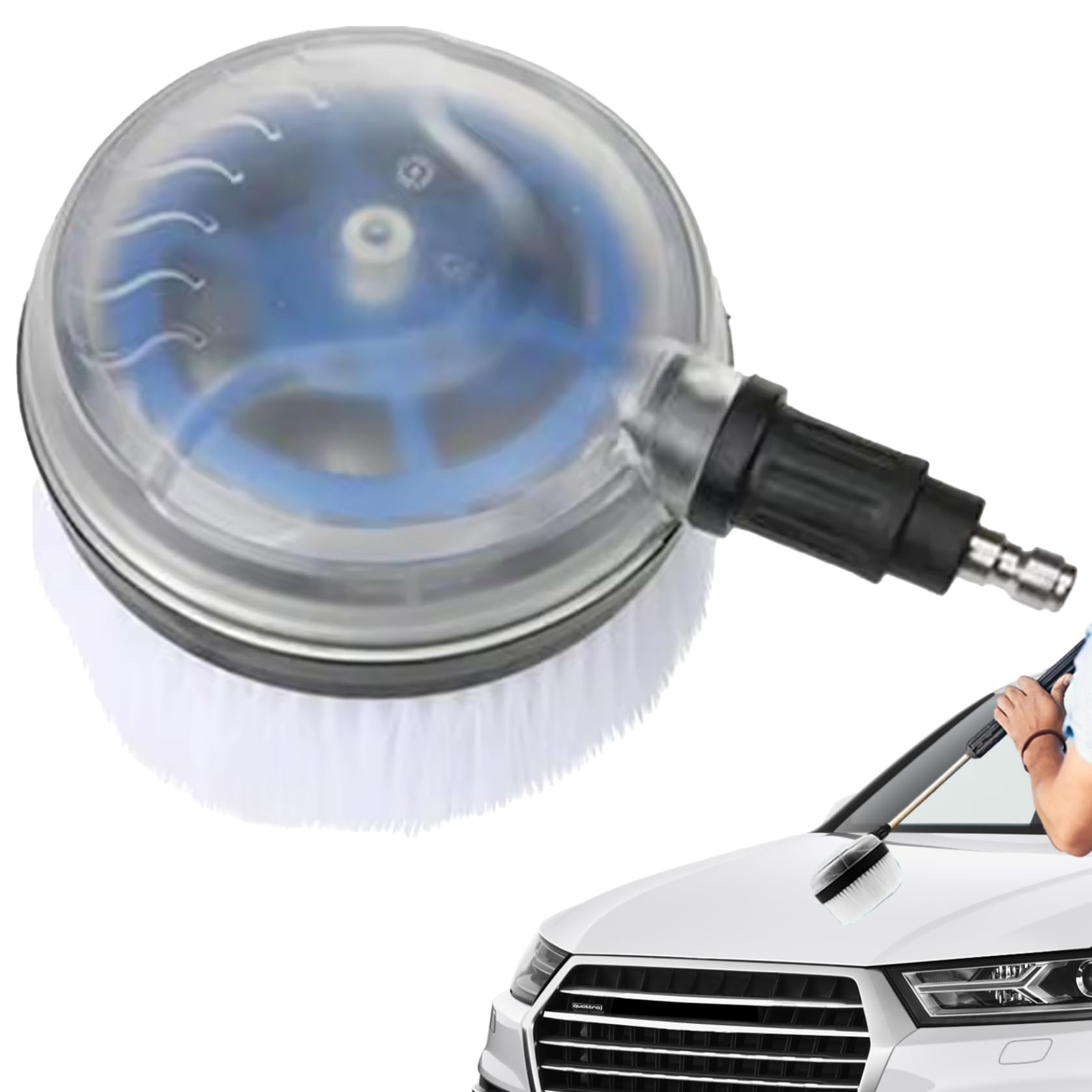 Brosses pivotantes en forme d'éventail 1/4 pour pistolet à eau voiture