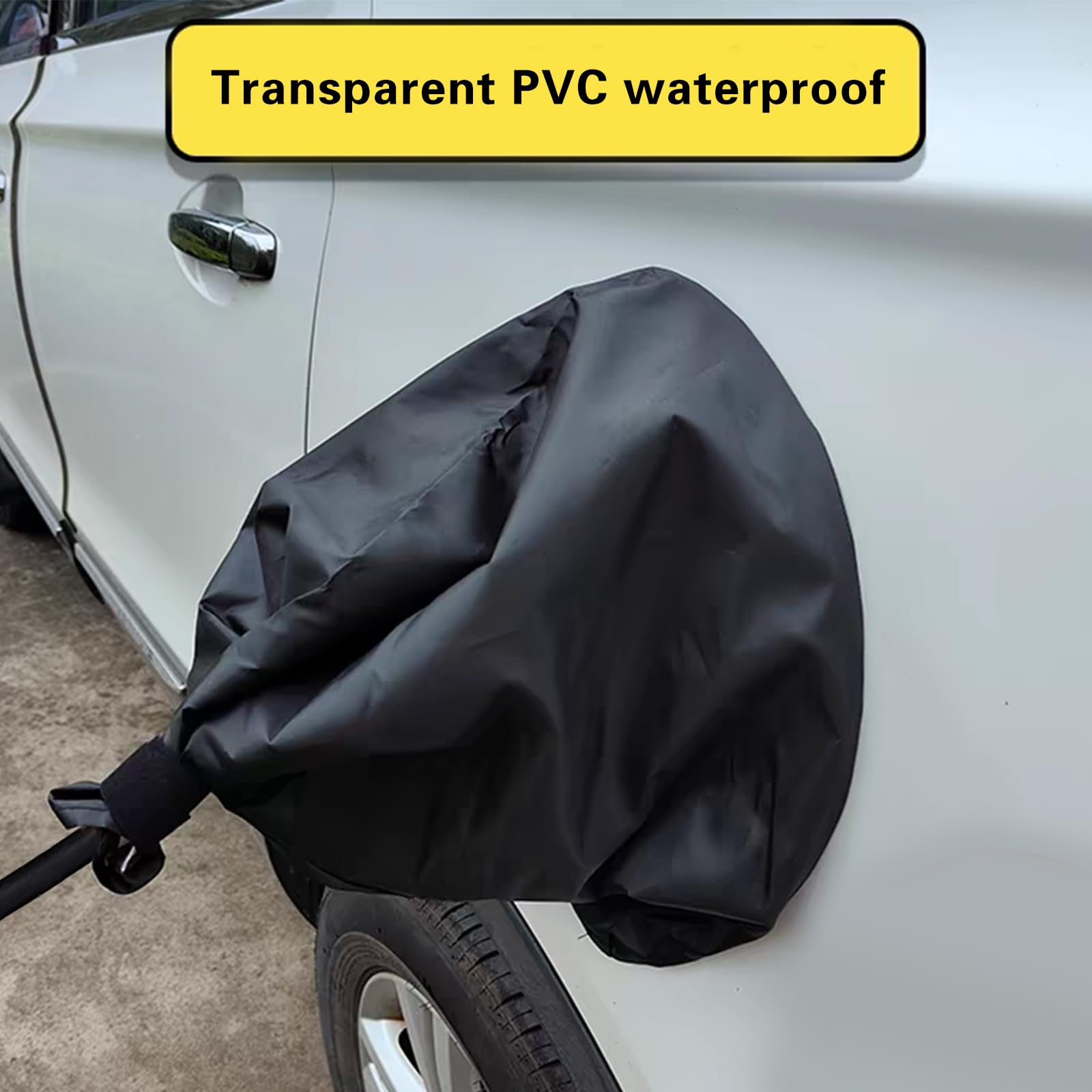 Ladebuchse Regenabdeckung Schutzhaube, EV-Ladeanschluss-Abdeckung, Regensichere, wasserdichte Outdoor-Ladeanschluss-Steckerabdeckung, für EV Ladegeräte wasserdicht, Schnee, Regen (Schwarz)