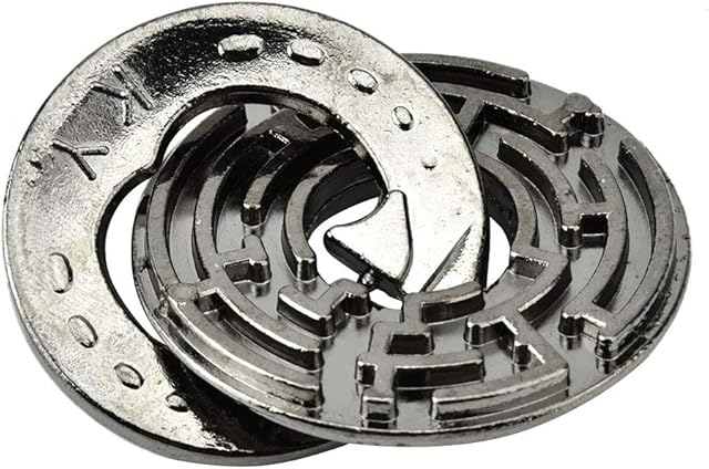 Restokki Adult Intelligent Toy IQ Teaser Unlock Toy Adult Intelligent Puzzle Lock Buckle Educational Toy - Maze Lock