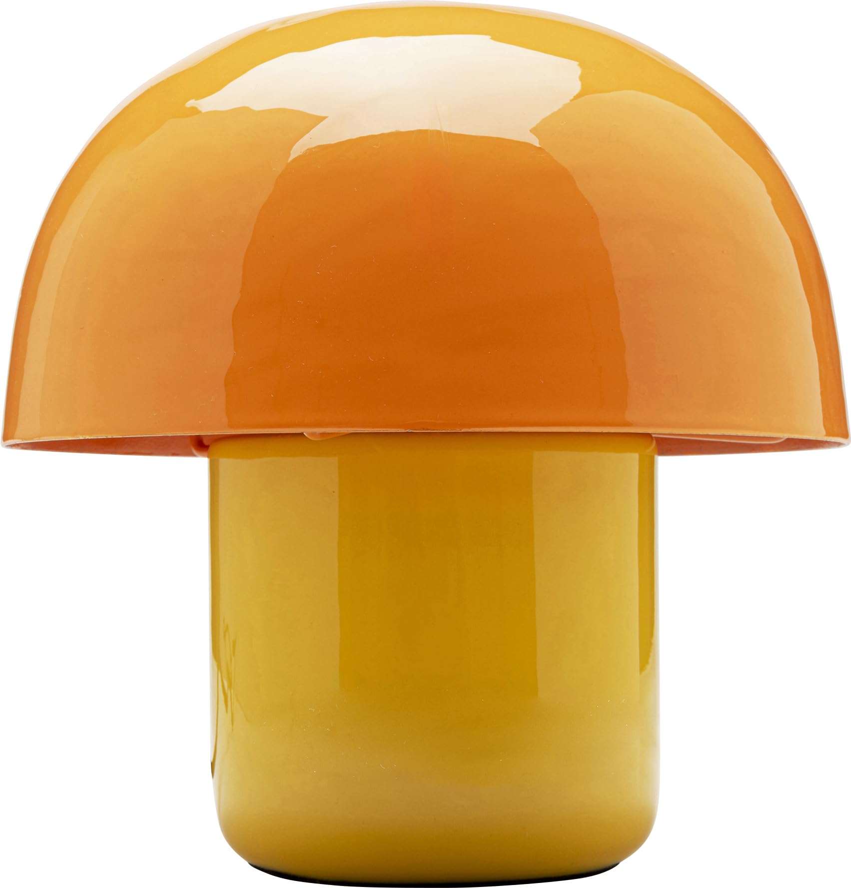 Kare Design lampada da tavolo Mushroom Shiny Duo Sunday, arancione, 20 cm, forma design funghetto, per soggiorno, camera da letto, stile pop, lampadina non inclusa