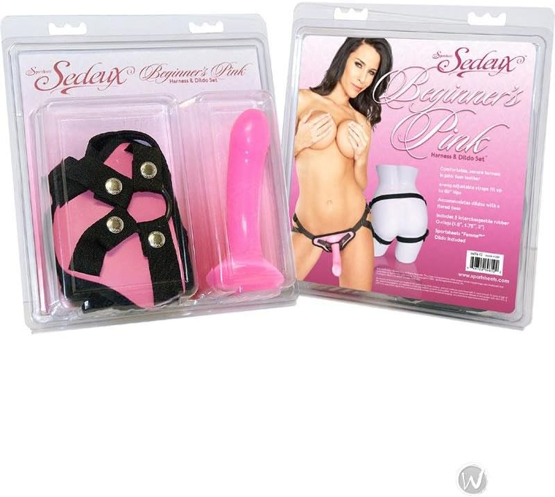 Sportsheets Sedeux Beginners Harness and Dildo Set, Pink