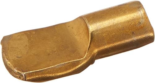 Slide-Co 243393 Clavija de soporte para estante, 0.276in, metal chapado en latón (paquete de 8)