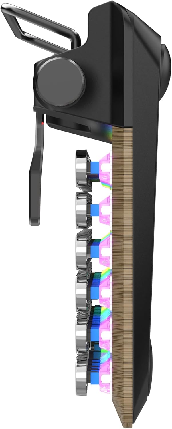 7KEYS Retro Typewriter Mechanical Gaming Keyboard, Vintage Style Computer Keyboard with Wireless Bluetooth5.0/Wired/2.4G, True RGB Backlight, Compatible with PC/Laptop/Tablet/Phone - Image 3