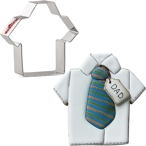 LILIAO Camisa de papá/Sports Jersey Cortadores de galletas, 3.7", acero inoxidable