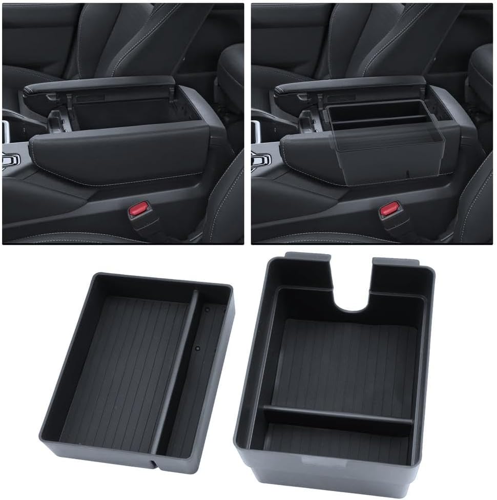 For 2024-2026 L exus TX350/TX350h/TX450h+/TX500h 2PCS Double Layer Center Console Armrest Organizer ABS Materials