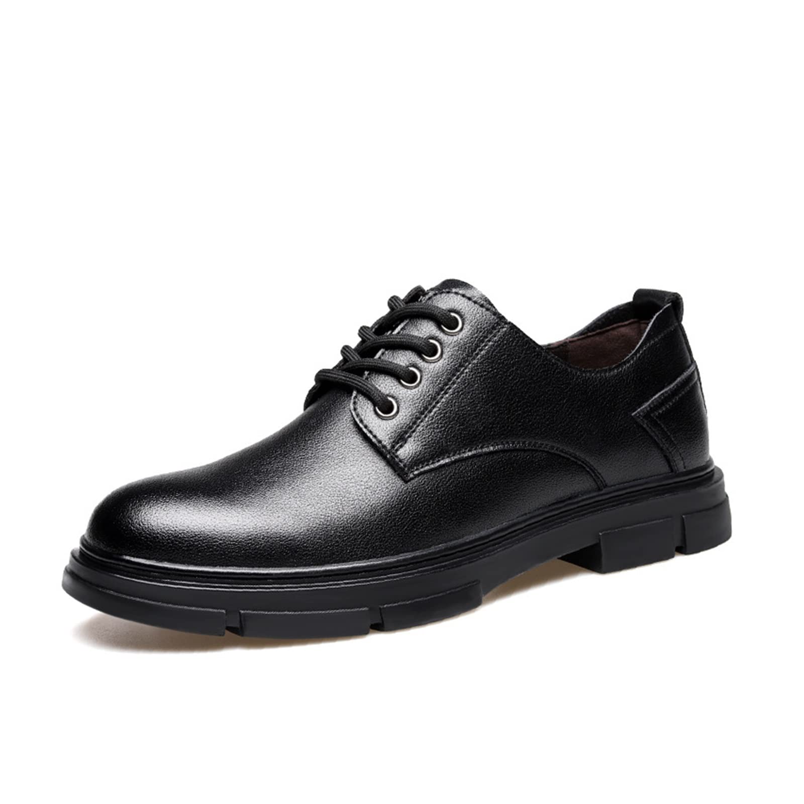 CARZE Męskie skórzane buty Casual Business Formalne skórzane buty derby Brytyjska koreańska wersja Retro męskie skórzane buty buty męskie(38)