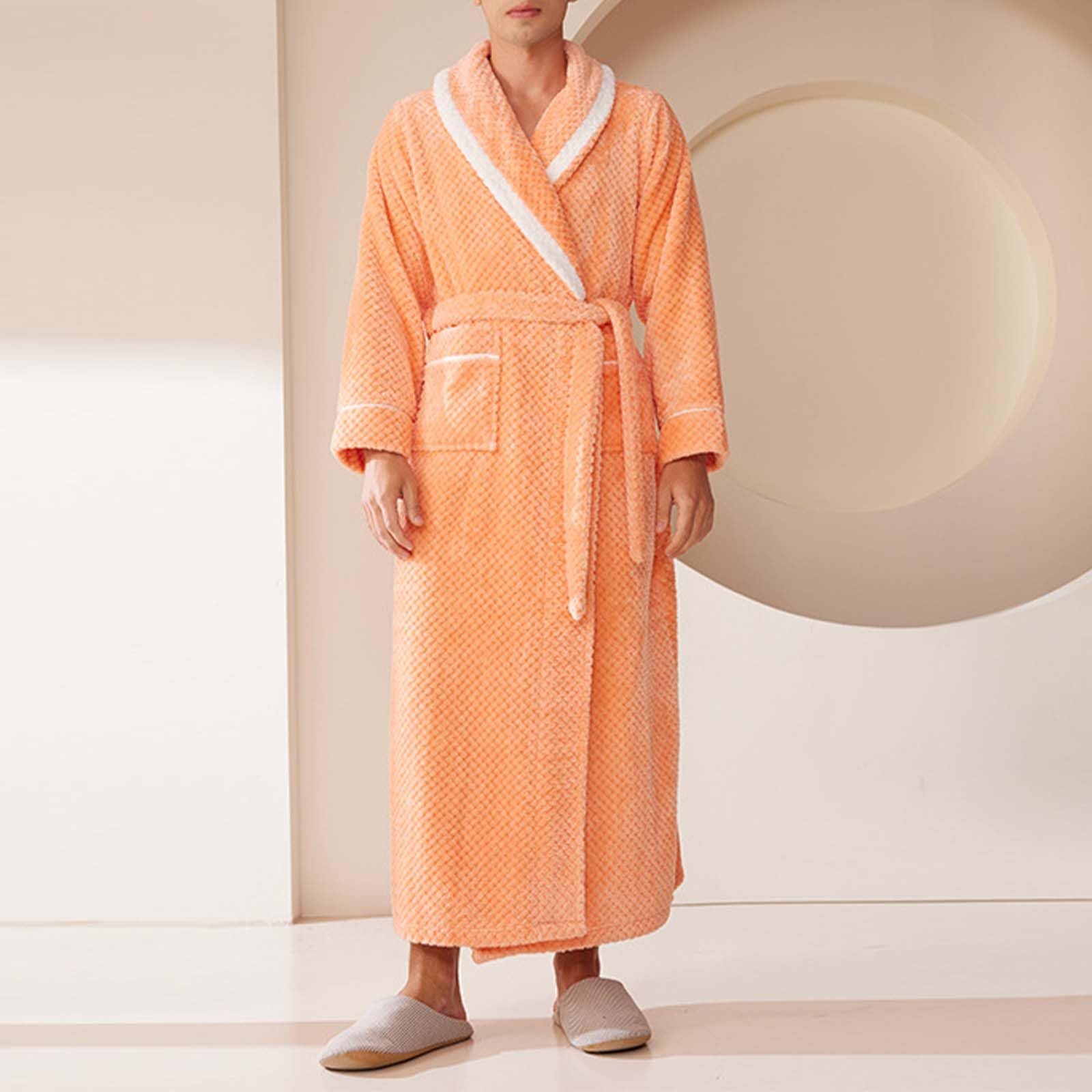 Schlafanzug Herren Lang Winter Pyjama Set Trocknend Kuschelig Hausmantel weiches und bequemes Langarmshirt Schlafanzughose Nachtwäsche Entspannungskleidung für Nacht Entspannung Winterpyjama