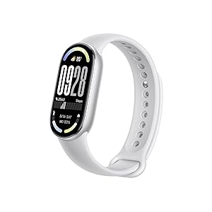Xiaomi Smart Band 10 (Fitness Tracker), 1.72″ AMOLED display, multimateriale, autonomia 21gg, ricarica rapida, 150 + sport, monitoraggio benessere e sonno, HyperOS 2.0, resistente 5ATM, Compass, Argento