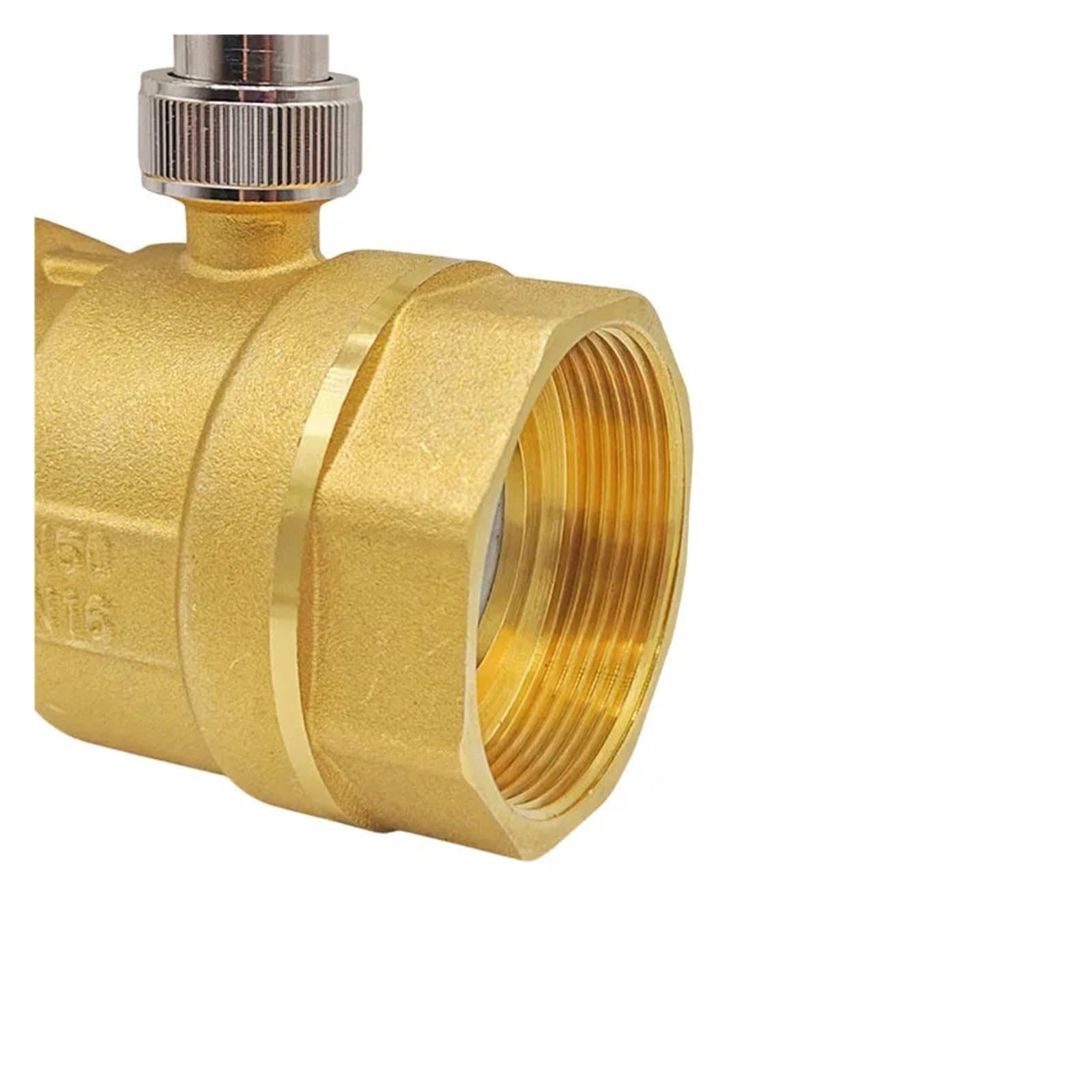 Valvola a sfera elettrica a 2 vie in ottone, grado di impermeabilità IP65, motorizzata con funzione di interruttore manuale, AC/DC 12V/24V/220V(DN25,12VDC_CR02)