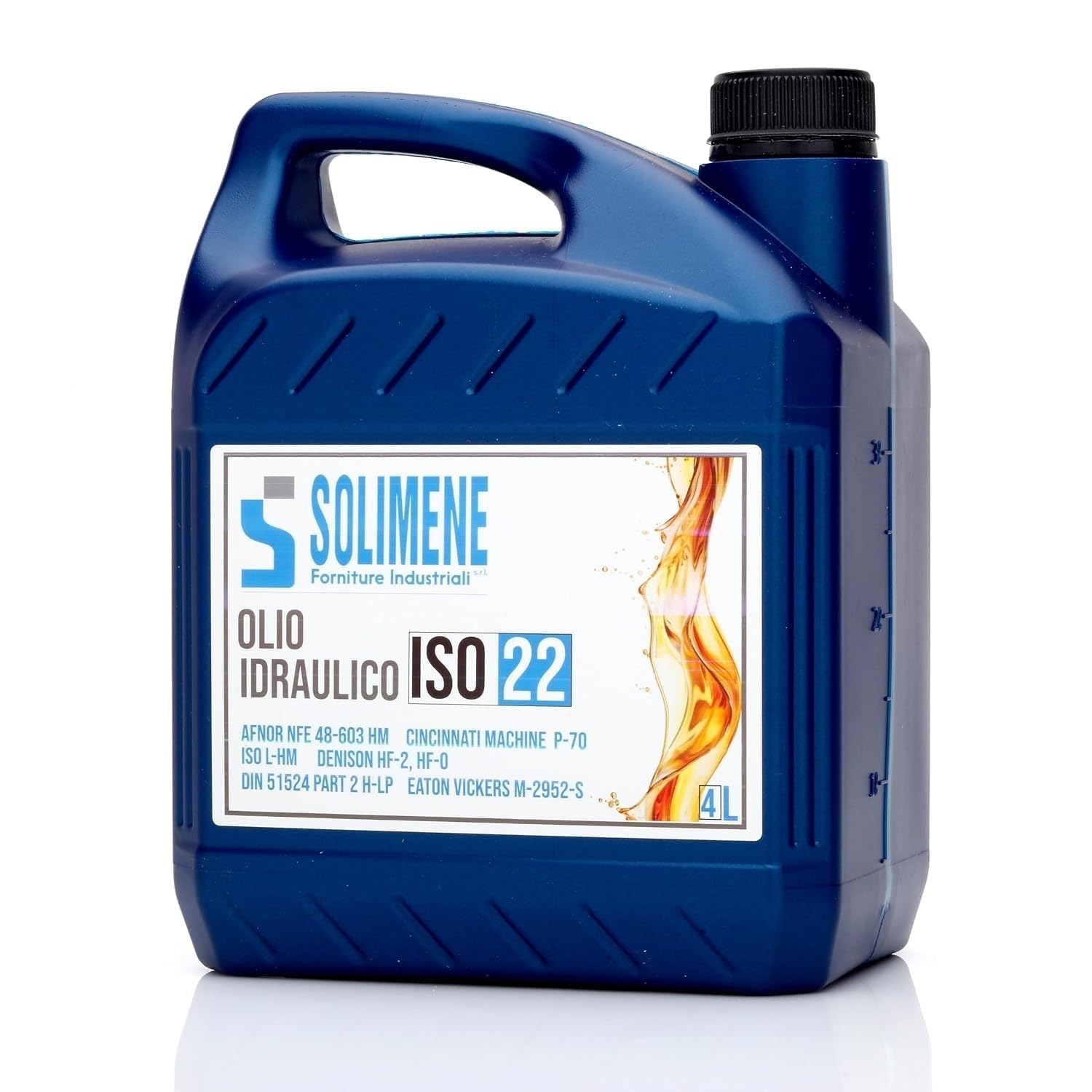 Olio Idraulico ISO VG 22 HVI 4L – Lubrificante Idraulico Professionale per Trattori, Muletti, Pompe e Centraline – Fluido Idraulico Antiusura Antischiuma Anticorrosione per Impianti Idraulici