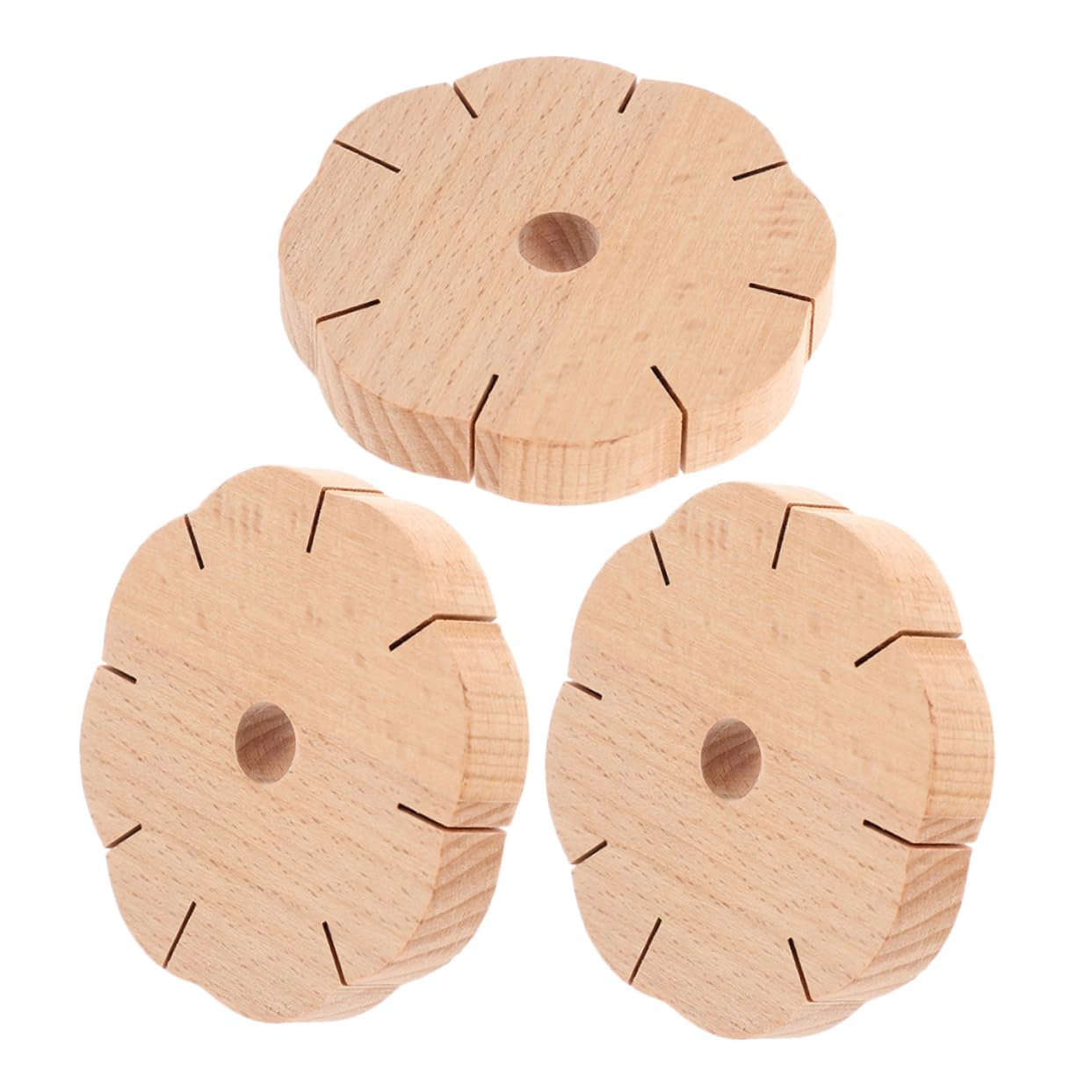 Operitacx 12stücke Teiliges Armband Strickscheibe Aus Holz Knüpfstern Für Kreative Armbänder Freundschaftsbänder Und Mehr Für Bastelprojekte Und Festivals