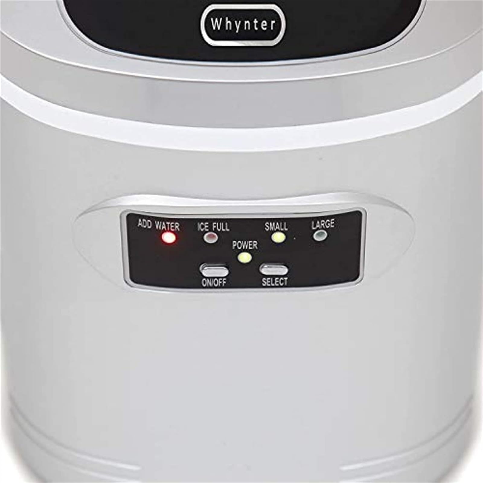 Máquina de hielo Máquina for hacer hielo compacta IMC-270MS, máquina for hacer hielo doméstica de color plateado metálico de 27 libras, comercial Cocina