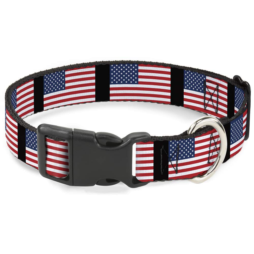 Collier clip plastique United States Drapeaux Buckle Down