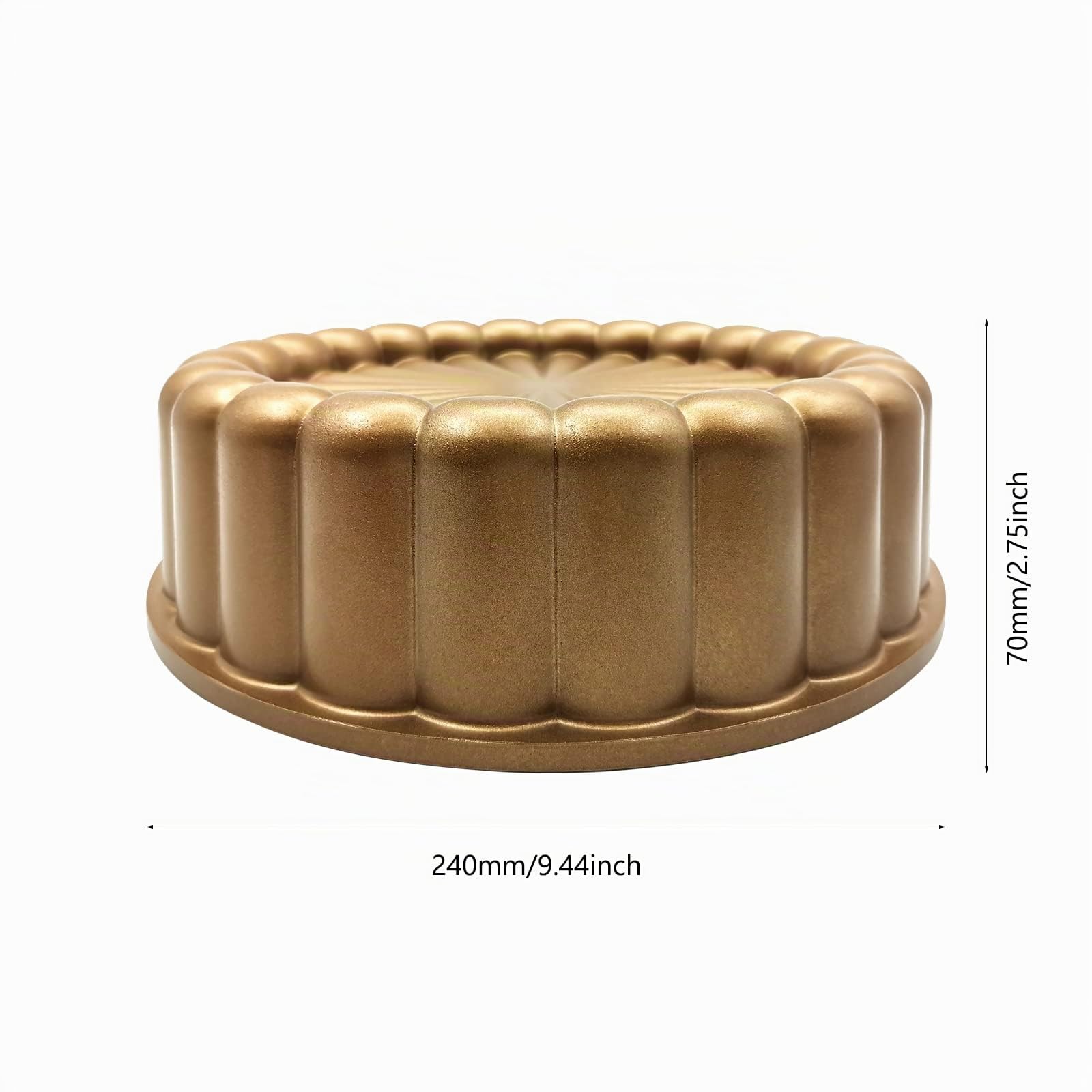 Charlotte - Molde para tartas de aluminio de 9 pulgadas, accesorios de cocina, decoración de Navidad, boda, San Valentín, 3D Charlotte (forma de flor)