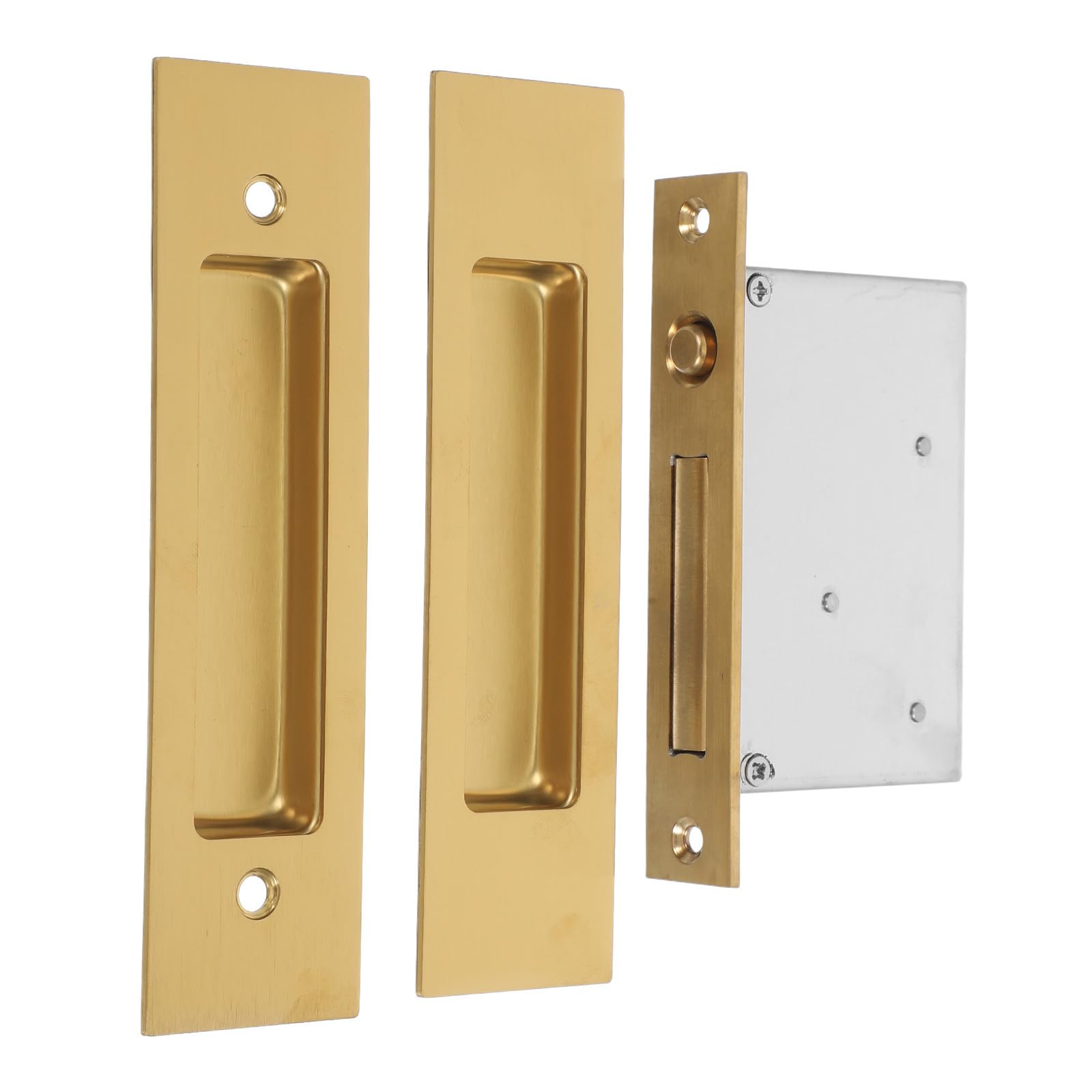 Poignées encastrées inox POPETPOP x2 pour portes et meuble de camping