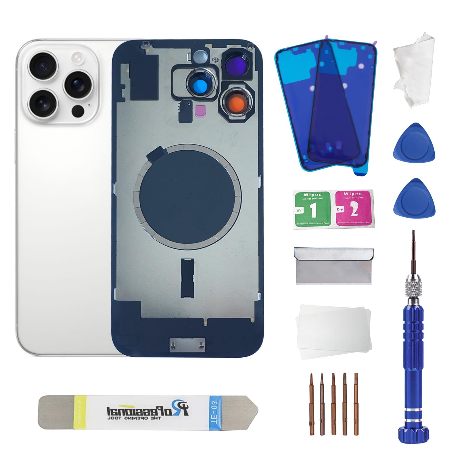 Amazon.com: ZNZHKR 16 Promax Back Glass Replacement with Metal