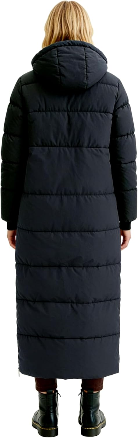 NUTEXROL Women's Winter Long Down Parka Jackets Warm Thickened Hooded Maxi Quilted Puffer Coat