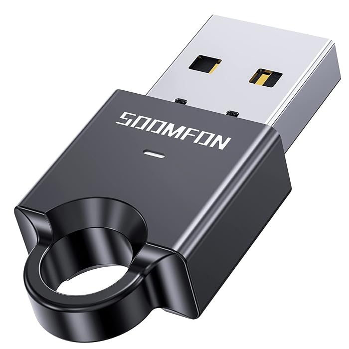 Buy Bluetooth Adapter for PC, SOOMFON USB Bluetooth Adapter 5.1
