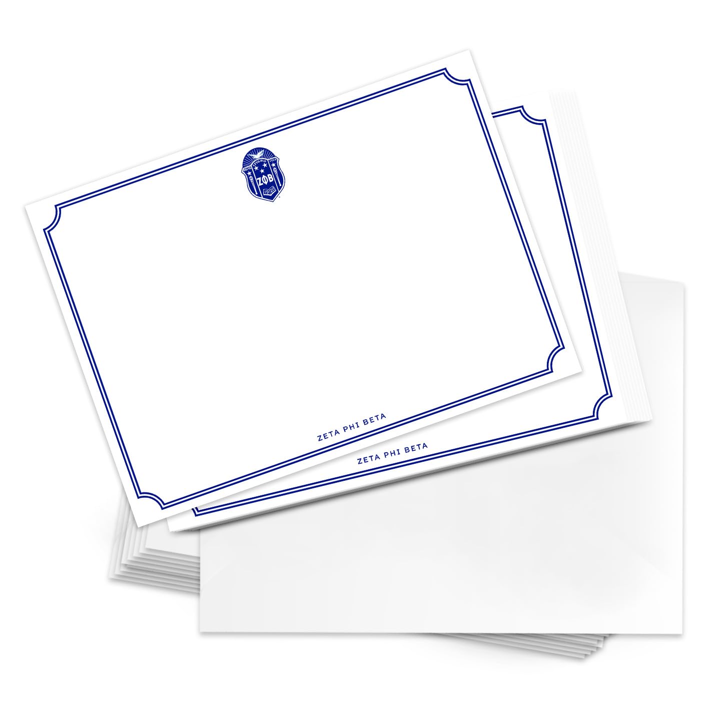 Desert Cactus Zeta Phi Beta Sorority 10 Pack Notecards (Design A)