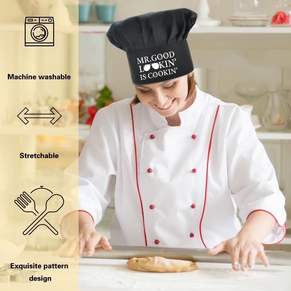 Funny Chef Hat, Adjustable Cooking Hat for Man, Christmas for Men Husband Grandpa Brother - Image 3