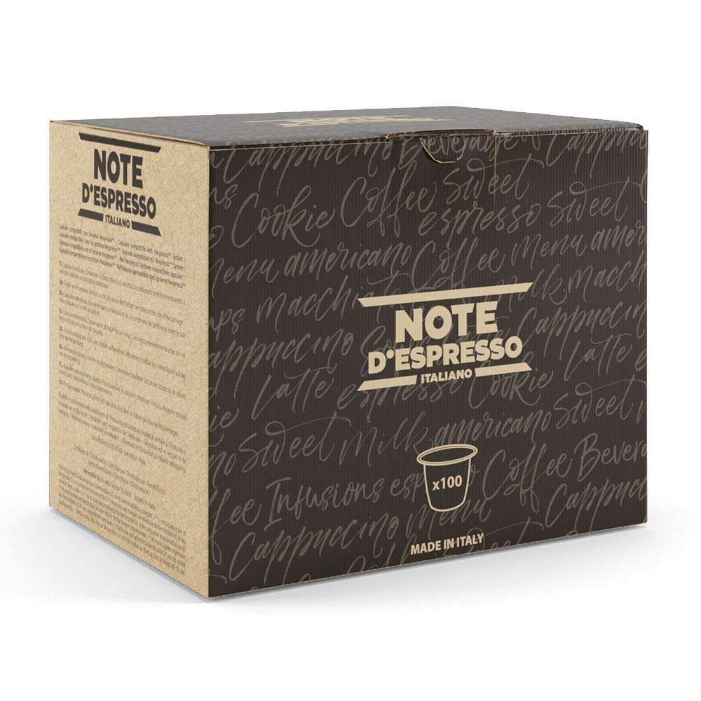 Note d'Espresso - Cebada - Cápsulas compatibles con Cafeteras NESPRESSO* - 100 caps (Paquete de 4)