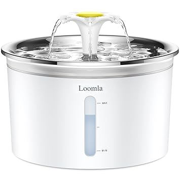 Loomla Bellflower Pet Drinking Fountain Stainless Steel