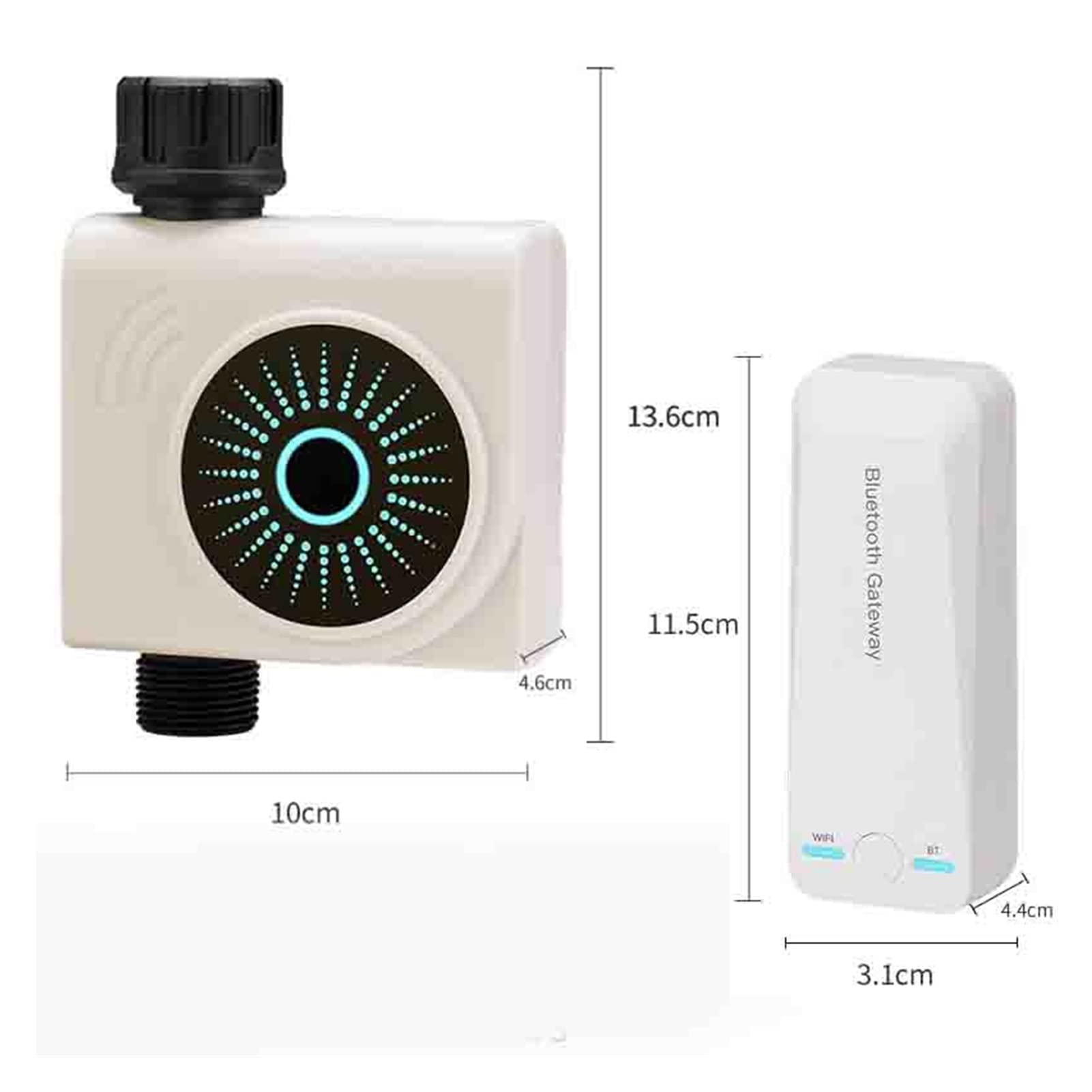 Smart Water Valve Spegnimento Automatico Remote Water Timer Wifi Garden Irrigation Timer Smart Rubinetto Irrigazione Controller tramite Smartphone Control Telecomando WIFI (Color : 1 Timer and Wifi