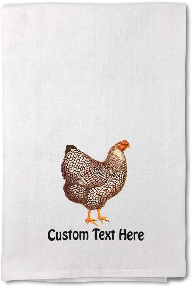 Style In Print Custom Decor Flour Kitchen Towels Chicken Vintage Look B Vintage Cleaning Supplies Dish Towels Personalized Text Here